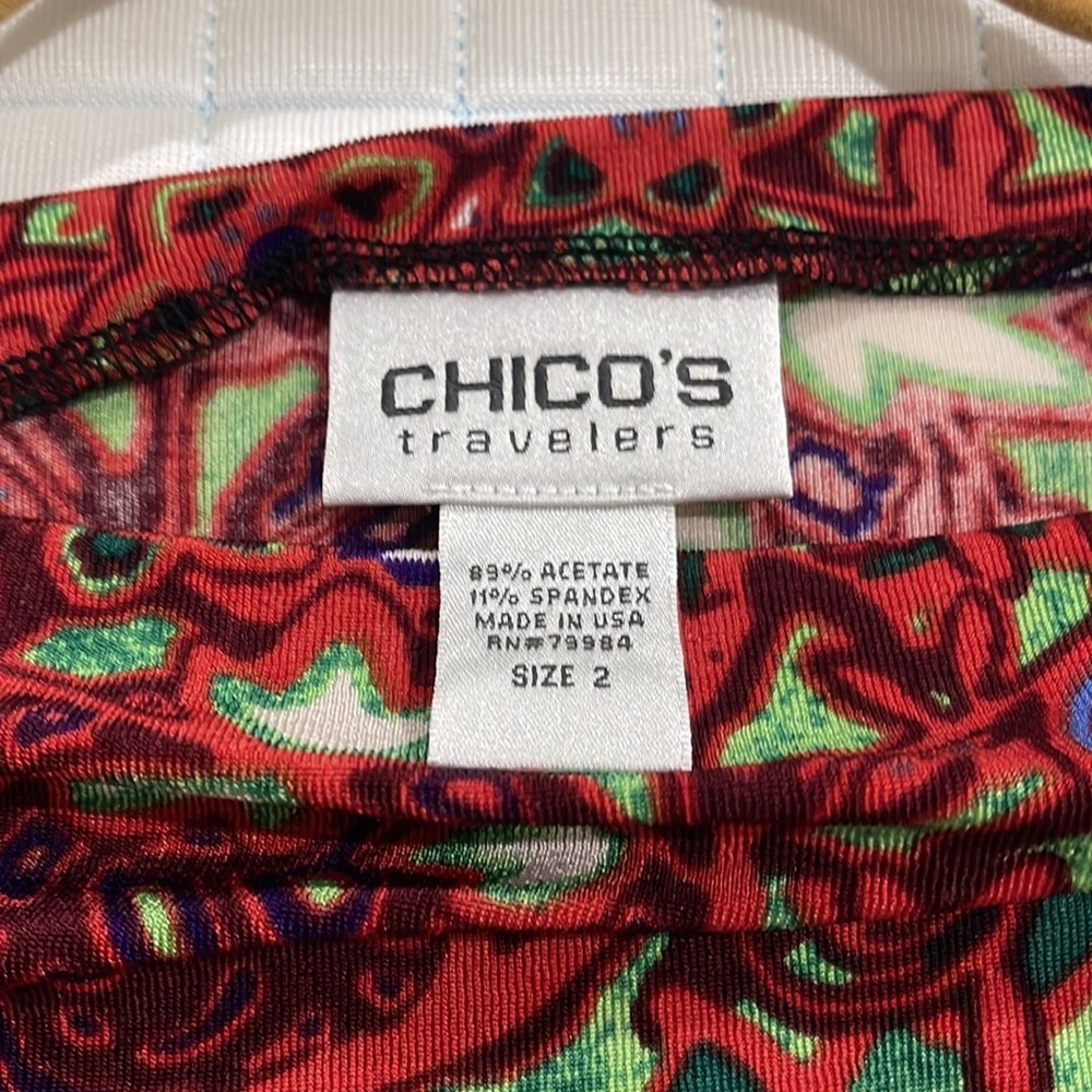 Chicos travelers cowl neck half sleeve tunic - Picture 3 of 5
